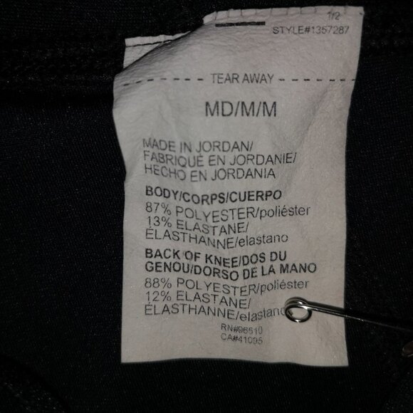 Under Armour Heatgear Compression Ladies Capri Length Black with White Leggings - Picture 5 of 8